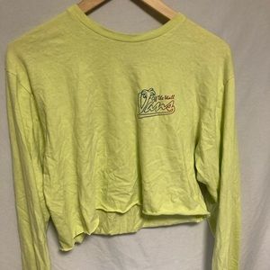 Vans long sleeve cropped top
